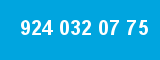 924 032 07 75 924 032 07 75
